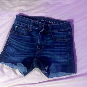 American Eagle Blue jean shorts size 00